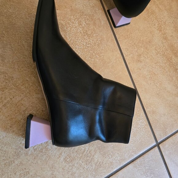 Yuul yie black leather ankle boots - Picture 5 of 7